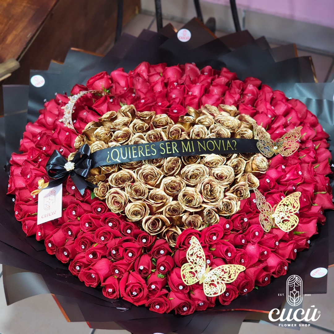 Ramo Trinity Gold – Cucú Flower Shop
