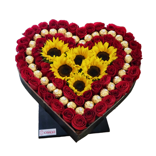 Corazón Latido de Girasol