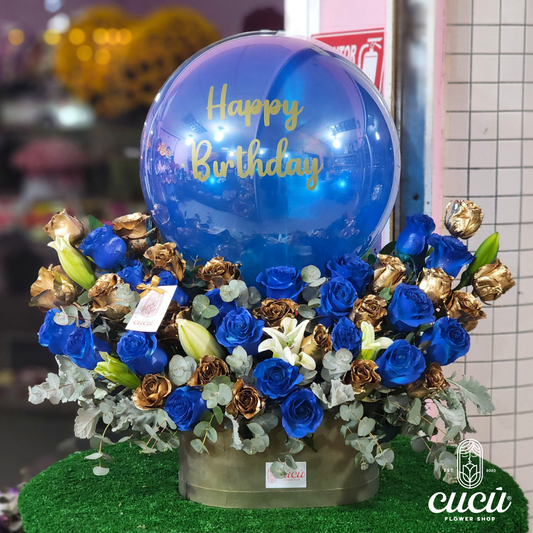 Arreglo Burbuja Clásico Blue Gold