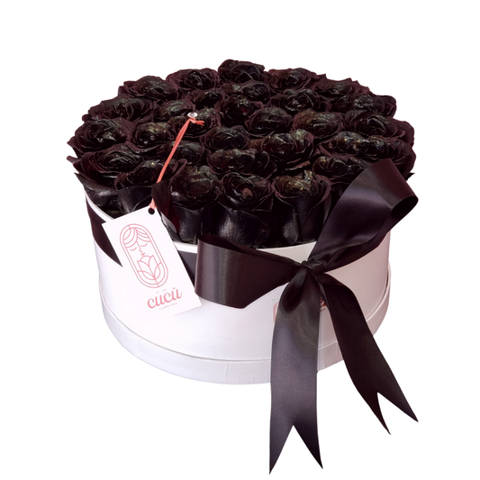 Cilindro de Rosas Negras